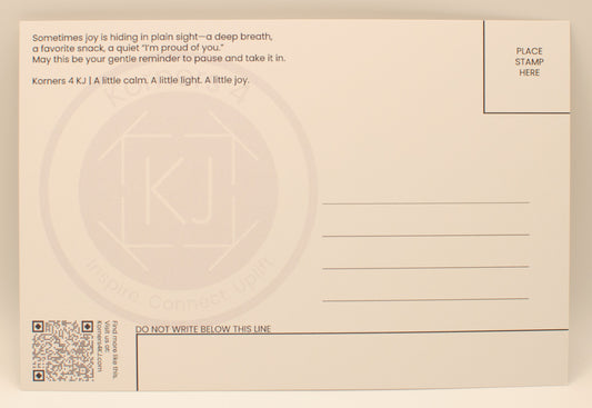 Postcard - Take Time to Enjoy the Little Things