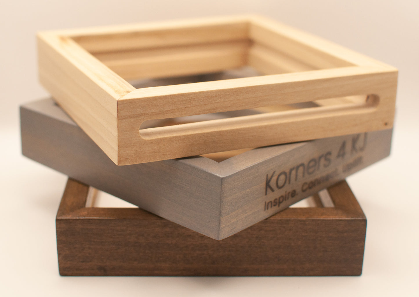 KJ Keepsake Frame | Handcrafted Wooden Display Frame for Little Notes That Stay