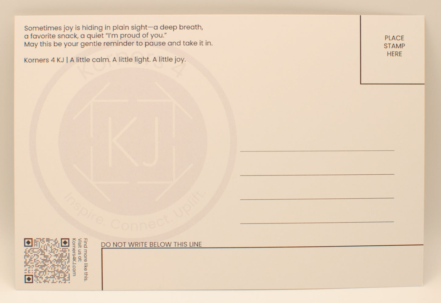 Postcard - Take Time to Enjoy the Little Things