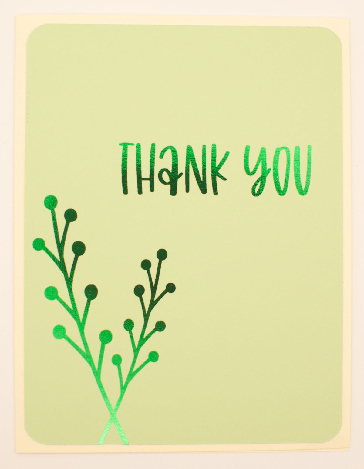 Thank You Card Set | 8 Handmade Foil Thank You Cards | 4 Assorted Designs