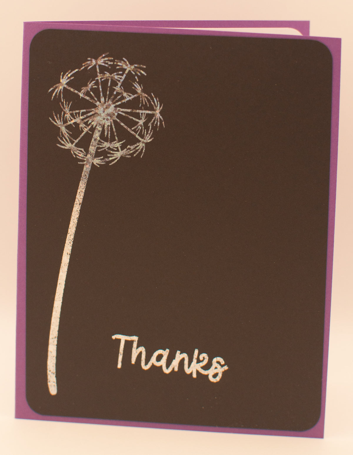 Thank You Card Set | 8 Handmade Foil Thank You Cards | 4 Assorted Designs