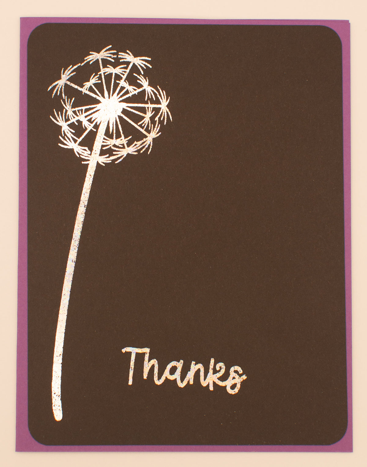 Thank You Card Set | 8 Handmade Foil Thank You Cards | 4 Assorted Designs
