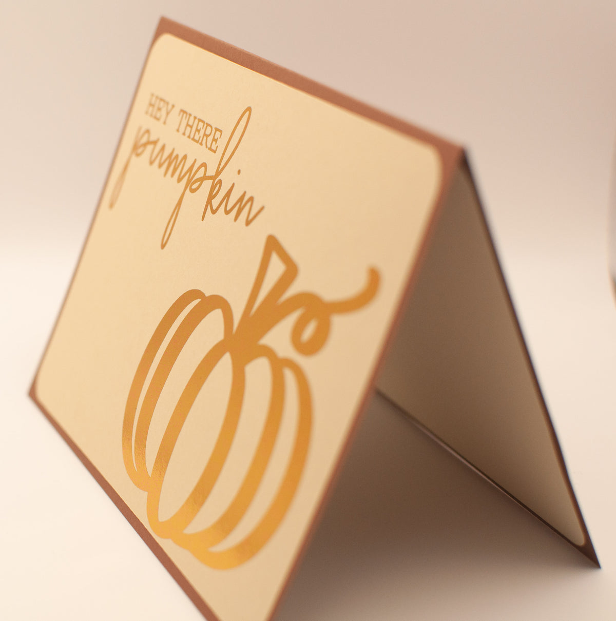 Hey There Pumpkin Card | Handmade Fall Greeting Card