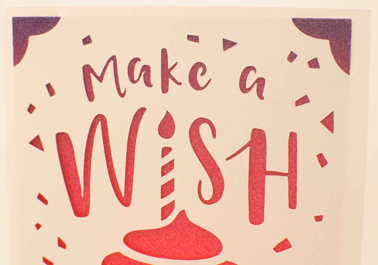 Birthday Card - "Make a Wish" - Cupcake