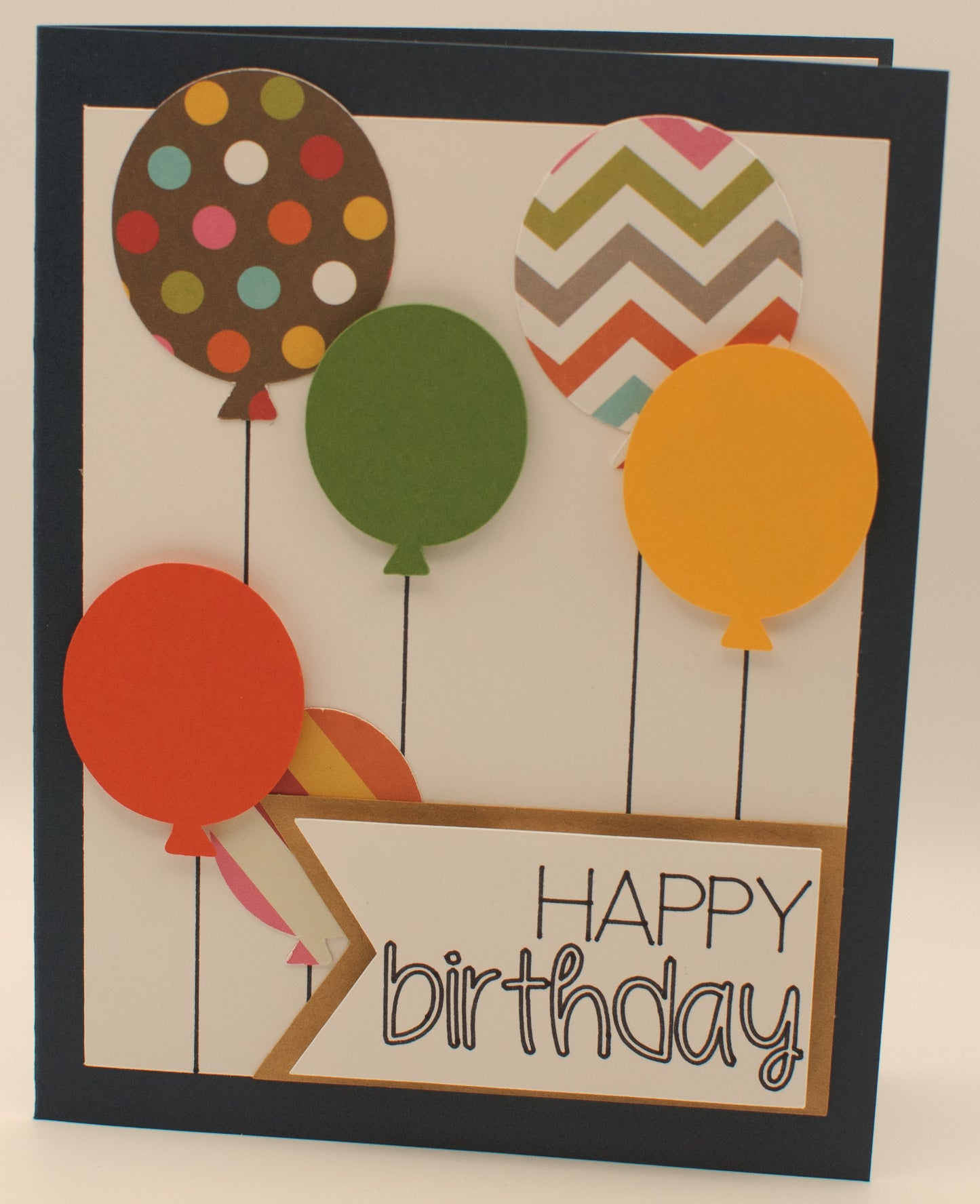 Birthday Card - "Happy Birthday" - Balloons