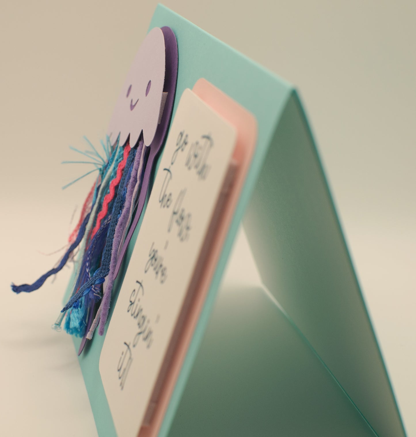 Encouragement Card - "Go with the flow, you're stingin' it" - Jellyfish