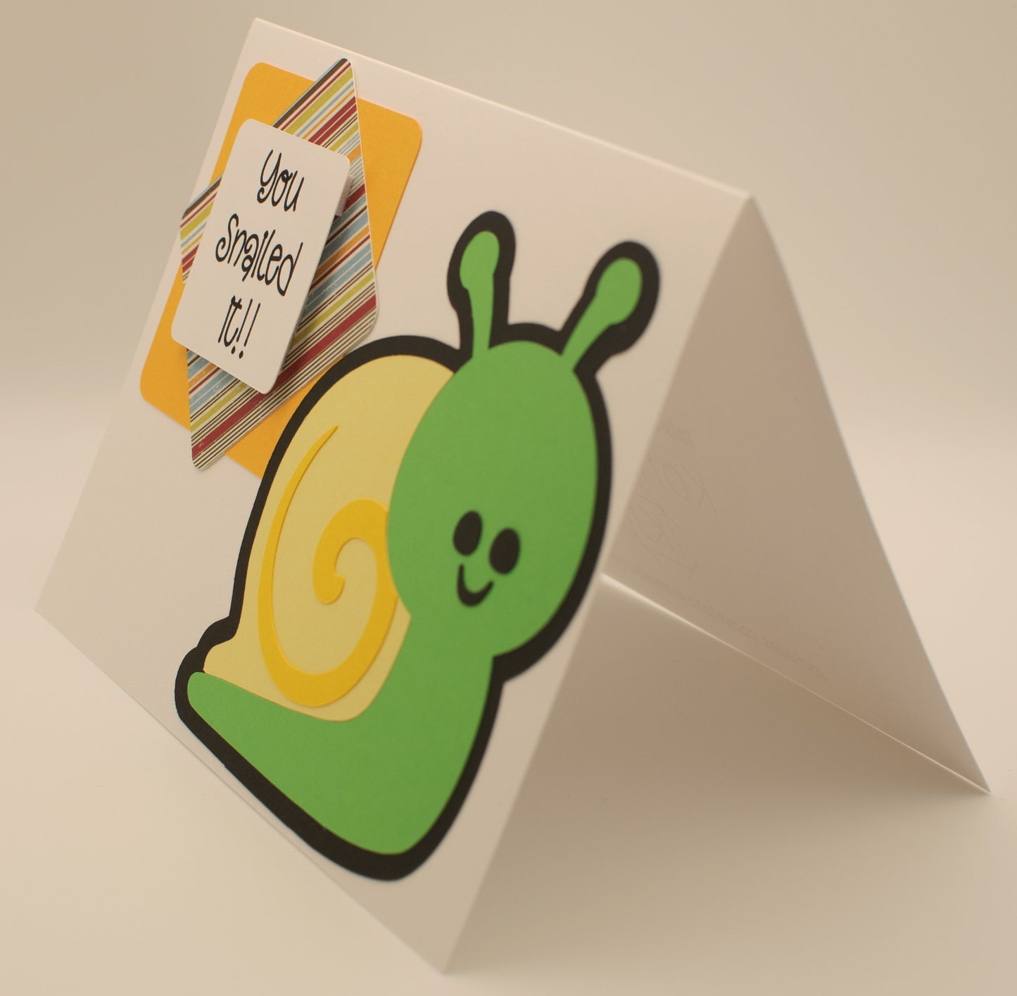 Congratulations Card - "Snailed it!!" - Snail Pun