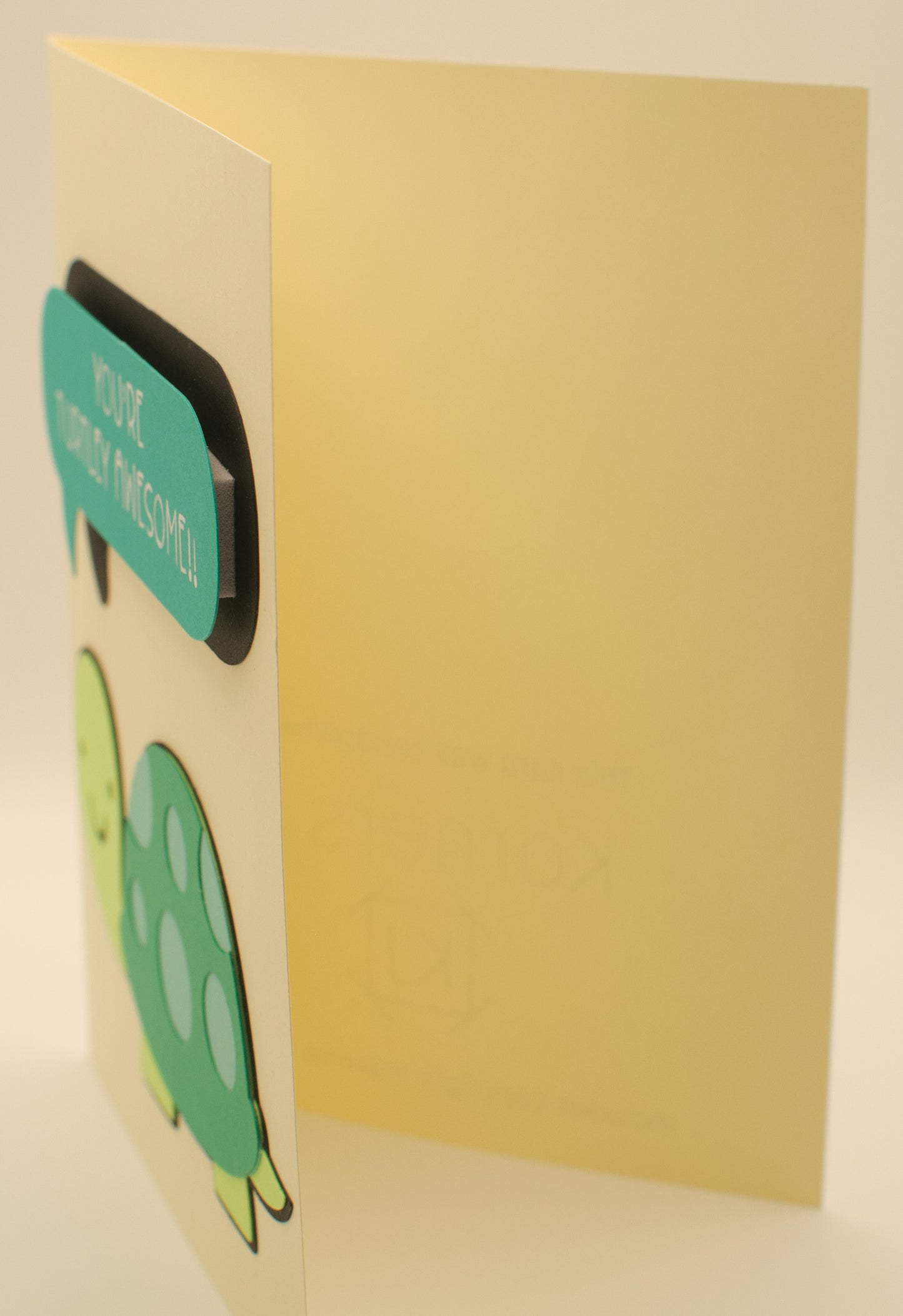 Encouragement Card - "You're turtley awesome!!" - Turtle Pun