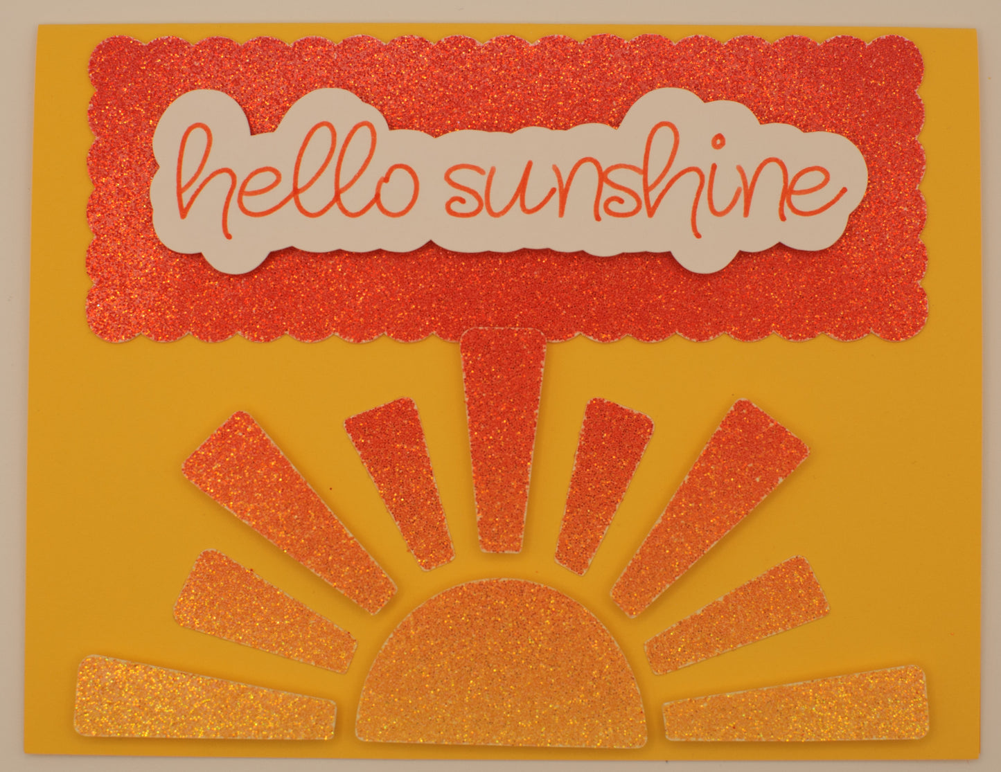 Hello Card - "Hello Sunshine" - Bright and Uplifting