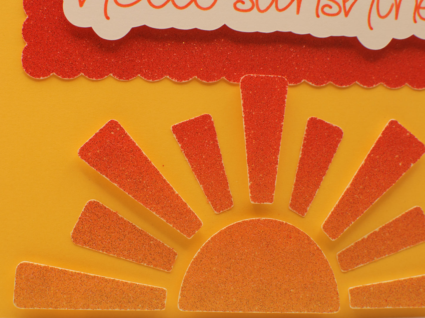 Hello Card - "Hello Sunshine" - Bright and Uplifting