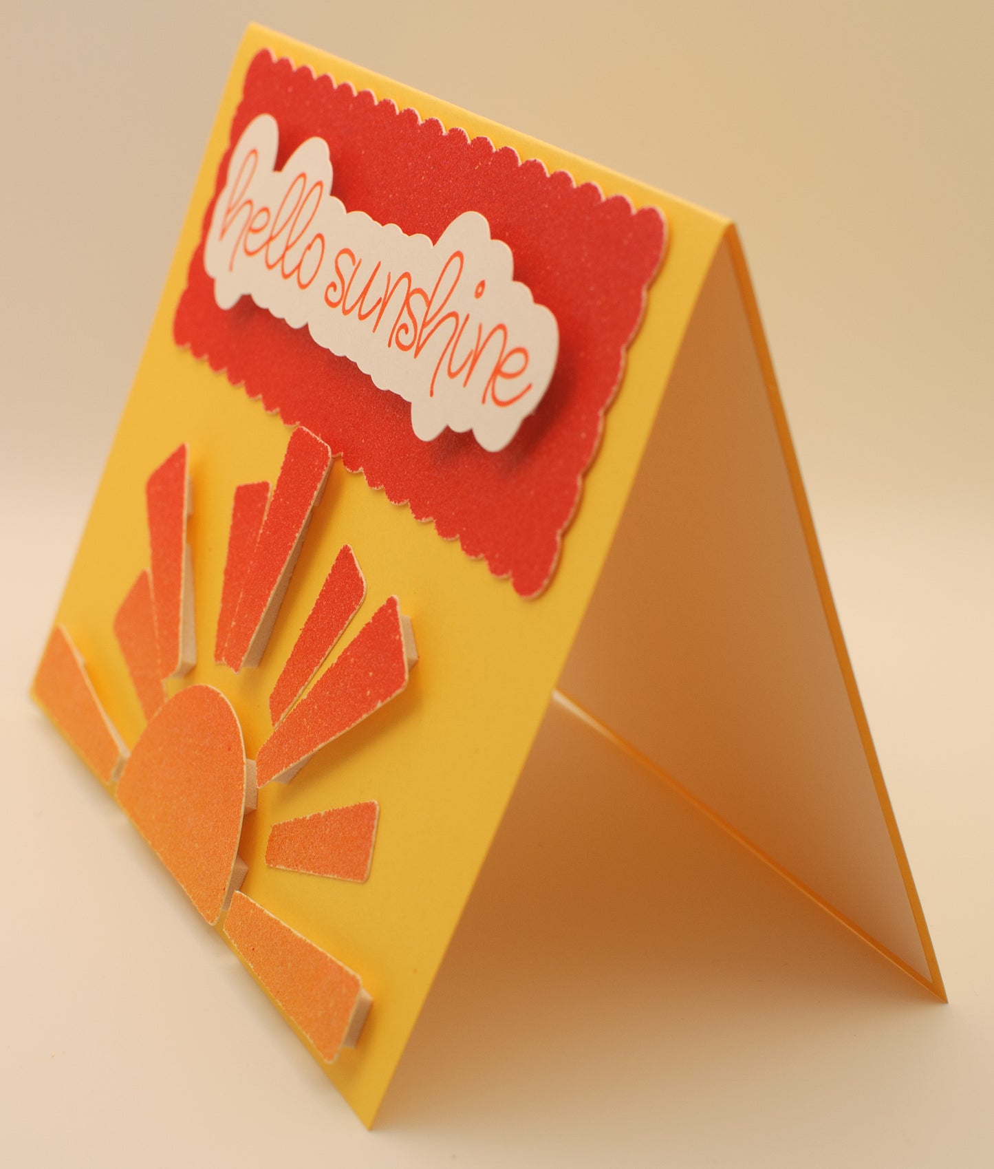 Hello Card - "Hello Sunshine" - Bright and Uplifting