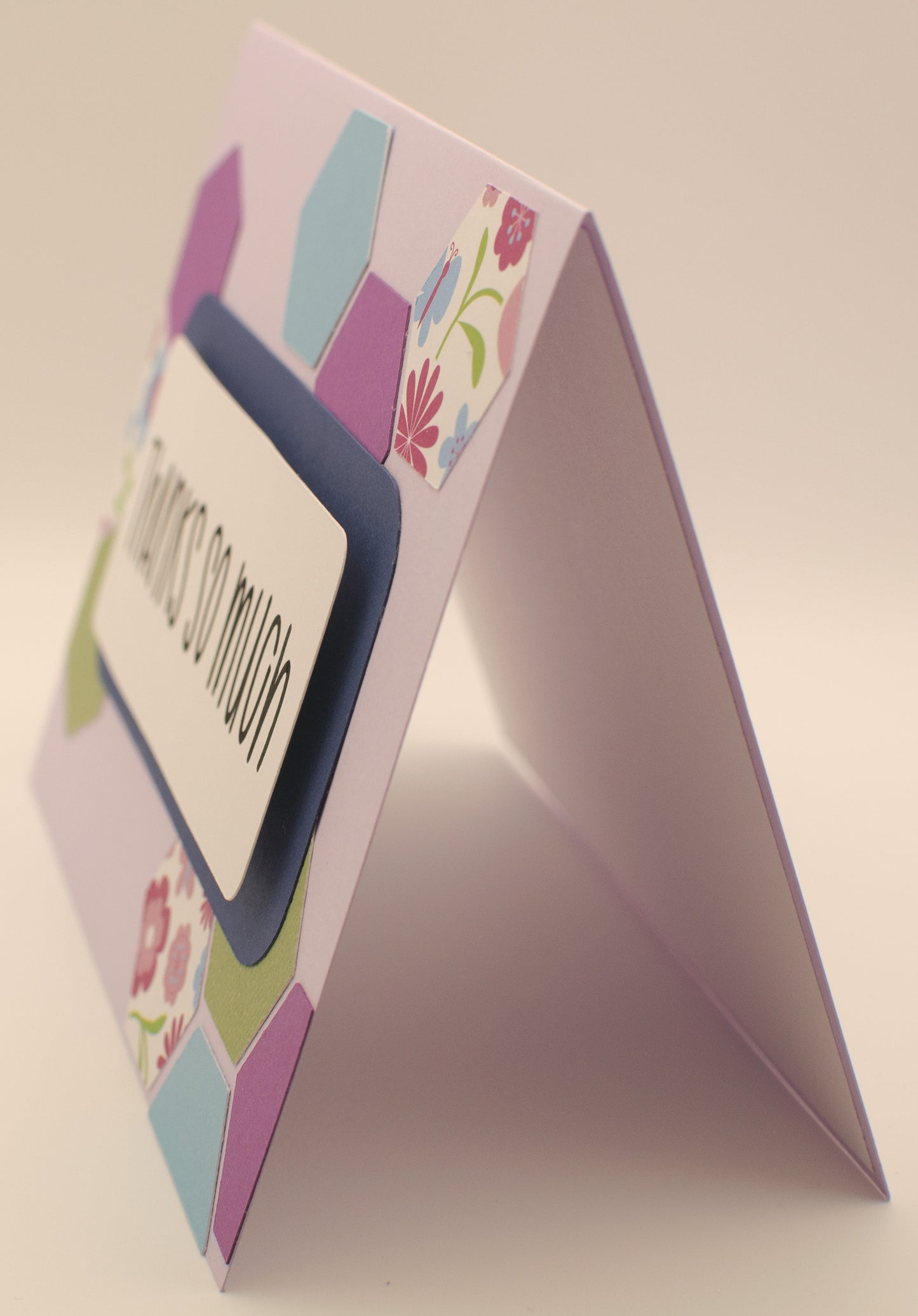 Thank You Card - "Thanks So Much" - Hexagons