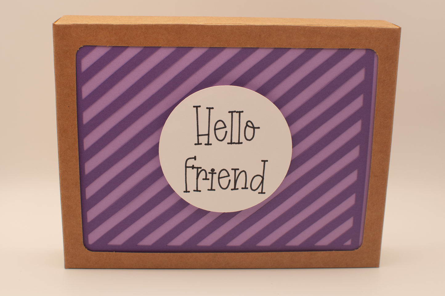 Handmade Card Pack - "Hello" - Bright and Colorful (Set of 6)