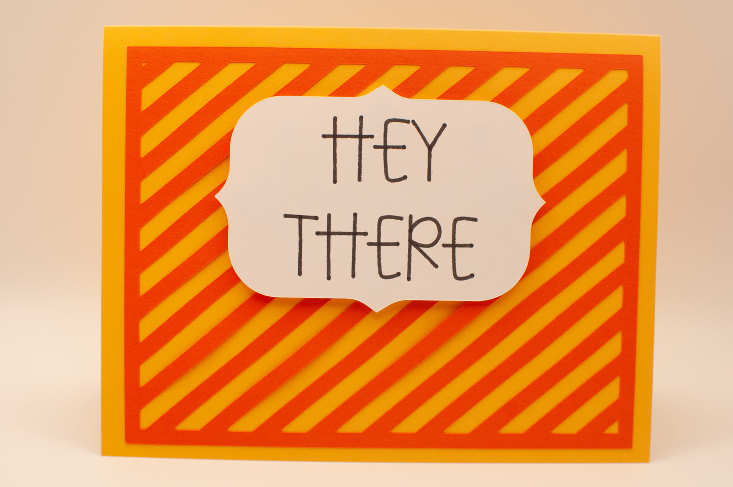 Handmade Card Pack - "Hello" - Bright and Colorful (Set of 6)