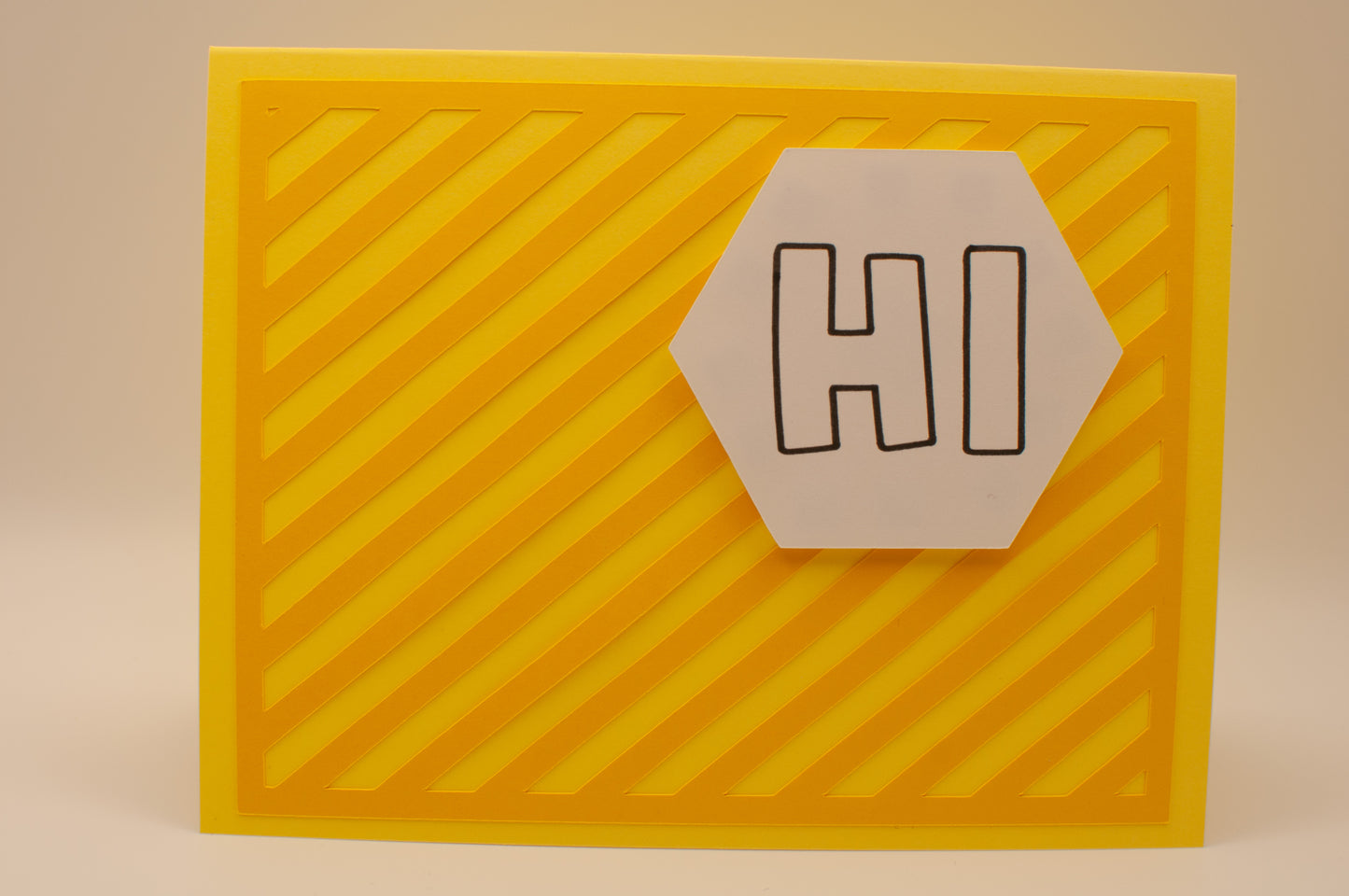 Handmade Card Pack - "Hello" - Bright and Colorful (Set of 6)