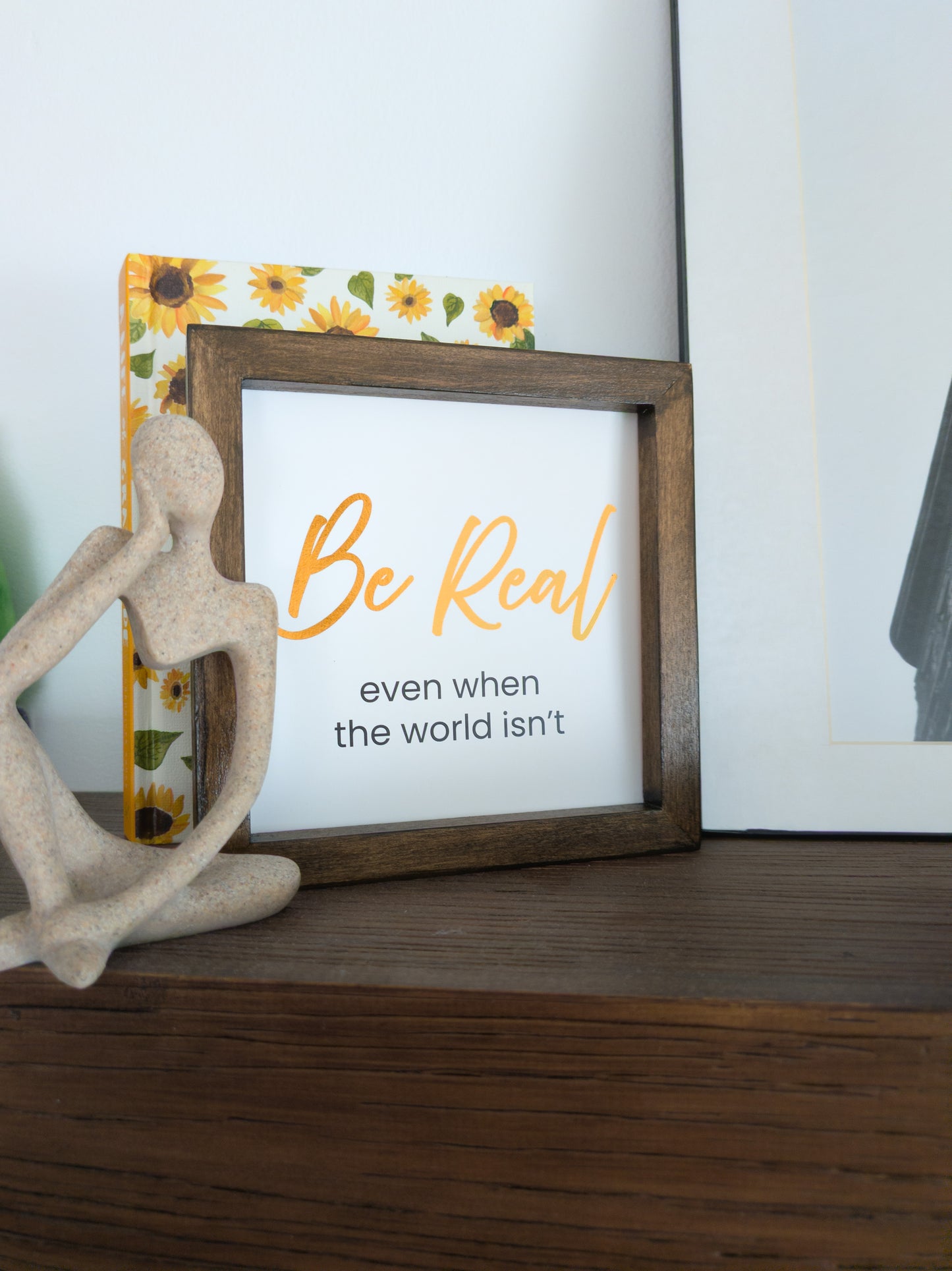 KJ Keepsake Frame | Handcrafted Wooden Display Frame for Little Notes That Stay