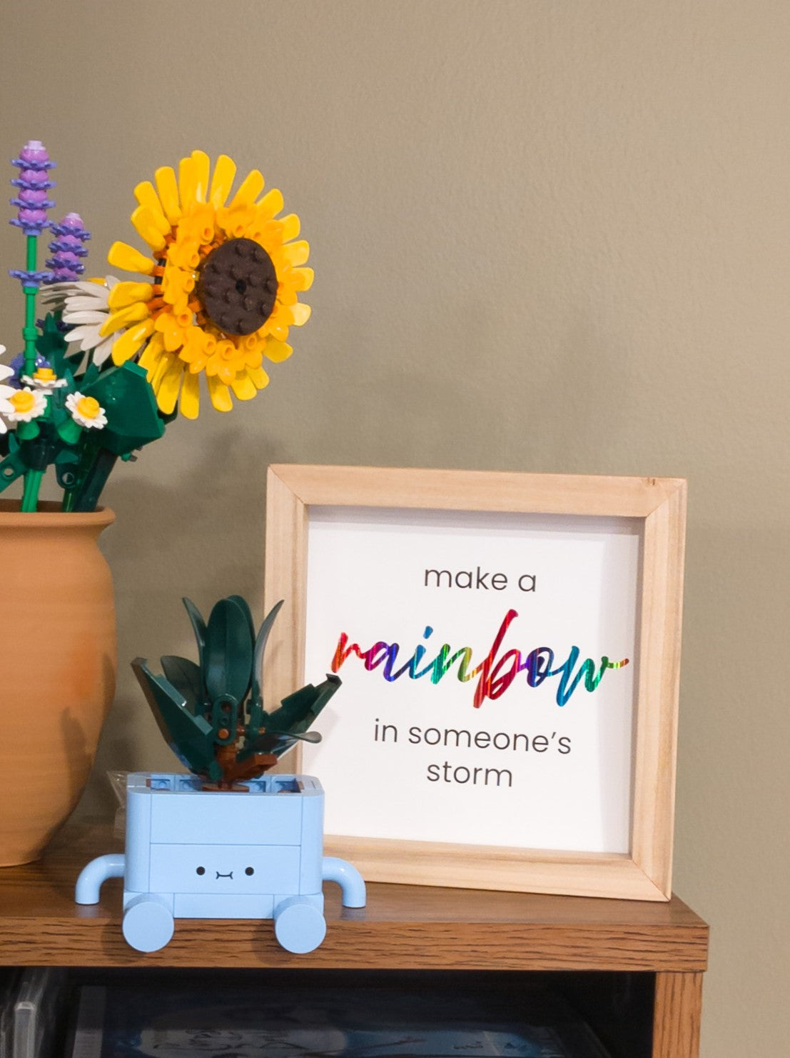 KJ Keepsake Frame | Handcrafted Wooden Display Frame for Little Notes That Stay