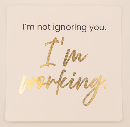 LNTS - Series 3 - “I'm Not Ignoring You. I'm Working.”