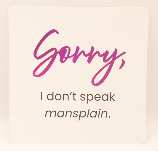 LNTS - Series 2 - “Sorry, I Don't Speak Mansplain”