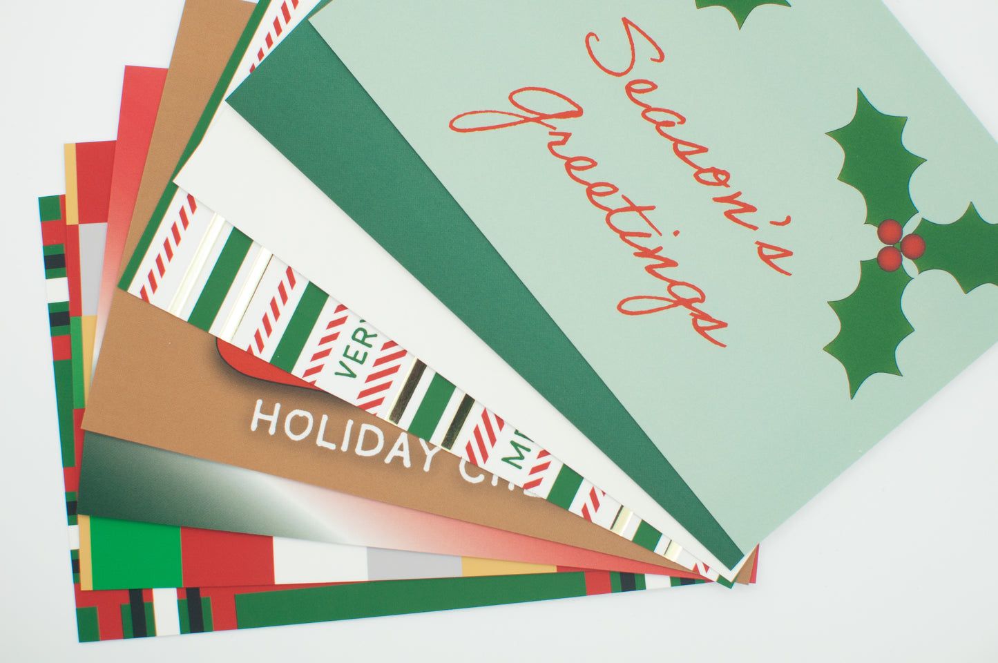 Limited Edition Holiday Flat Card Set - 8 Postcard-Style Christmas Cards with Envelopes