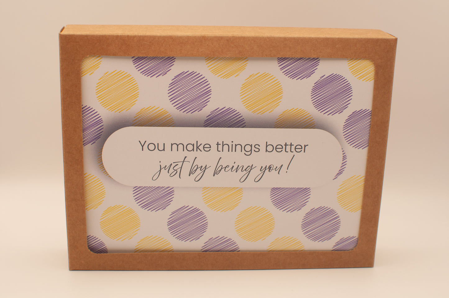 Printed Card Pack - Just Because - Dots (Set of 8)