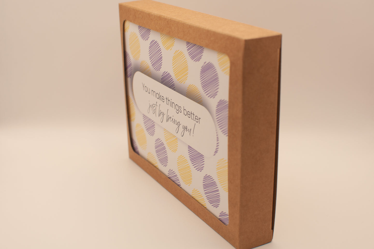 Printed Card Pack - Just Because - Dots (Set of 8)
