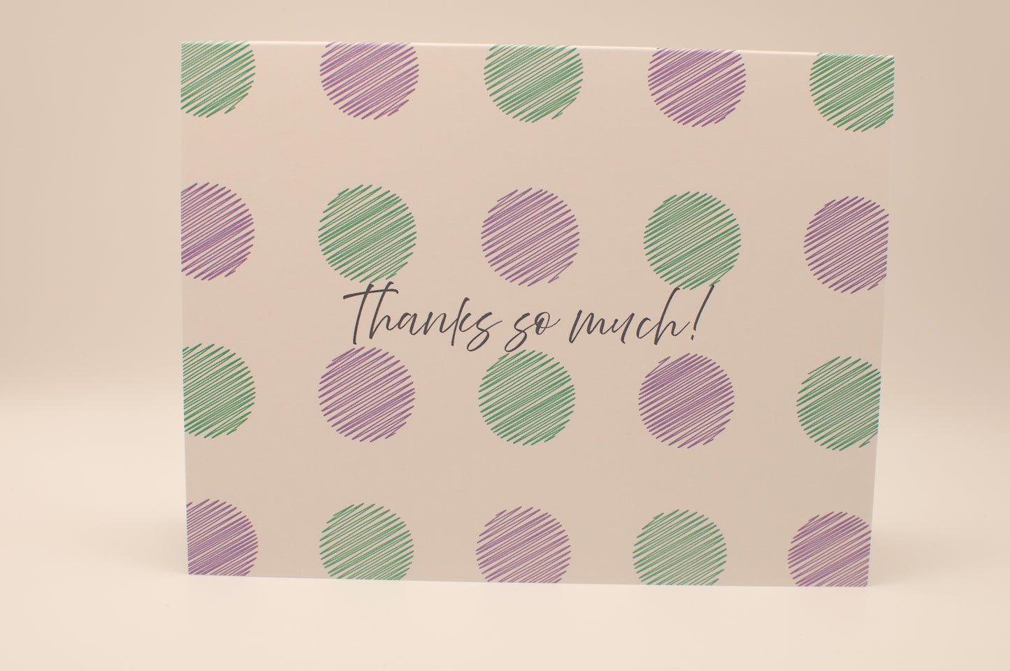 Printed Card Pack - Thank You - Dots (Set of 8)