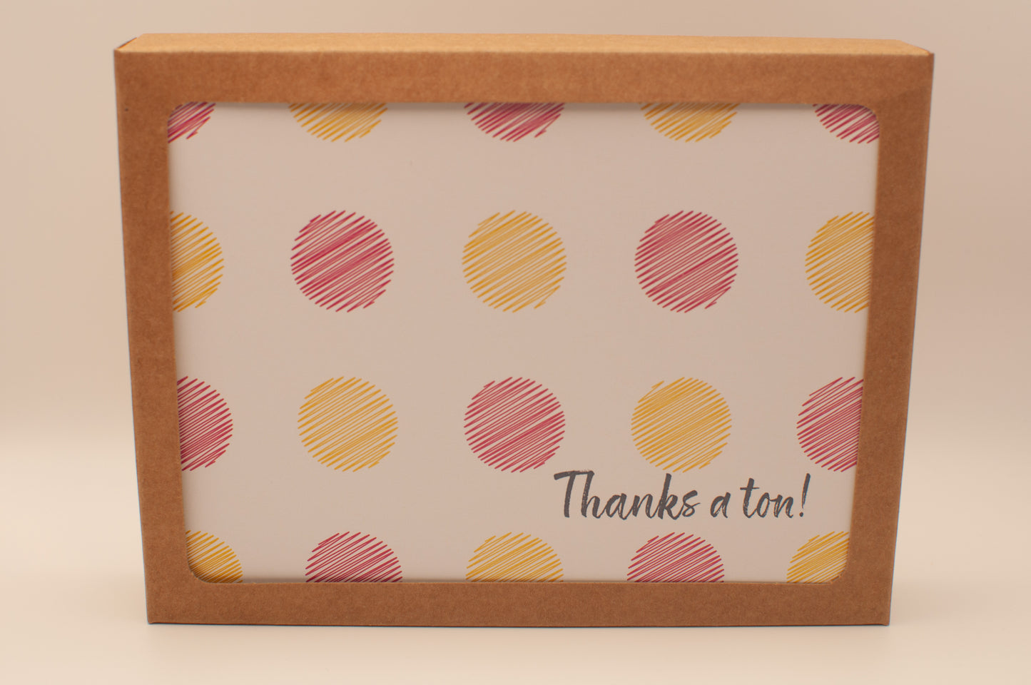 Printed Card Pack - Thank You - Dots (Set of 8)