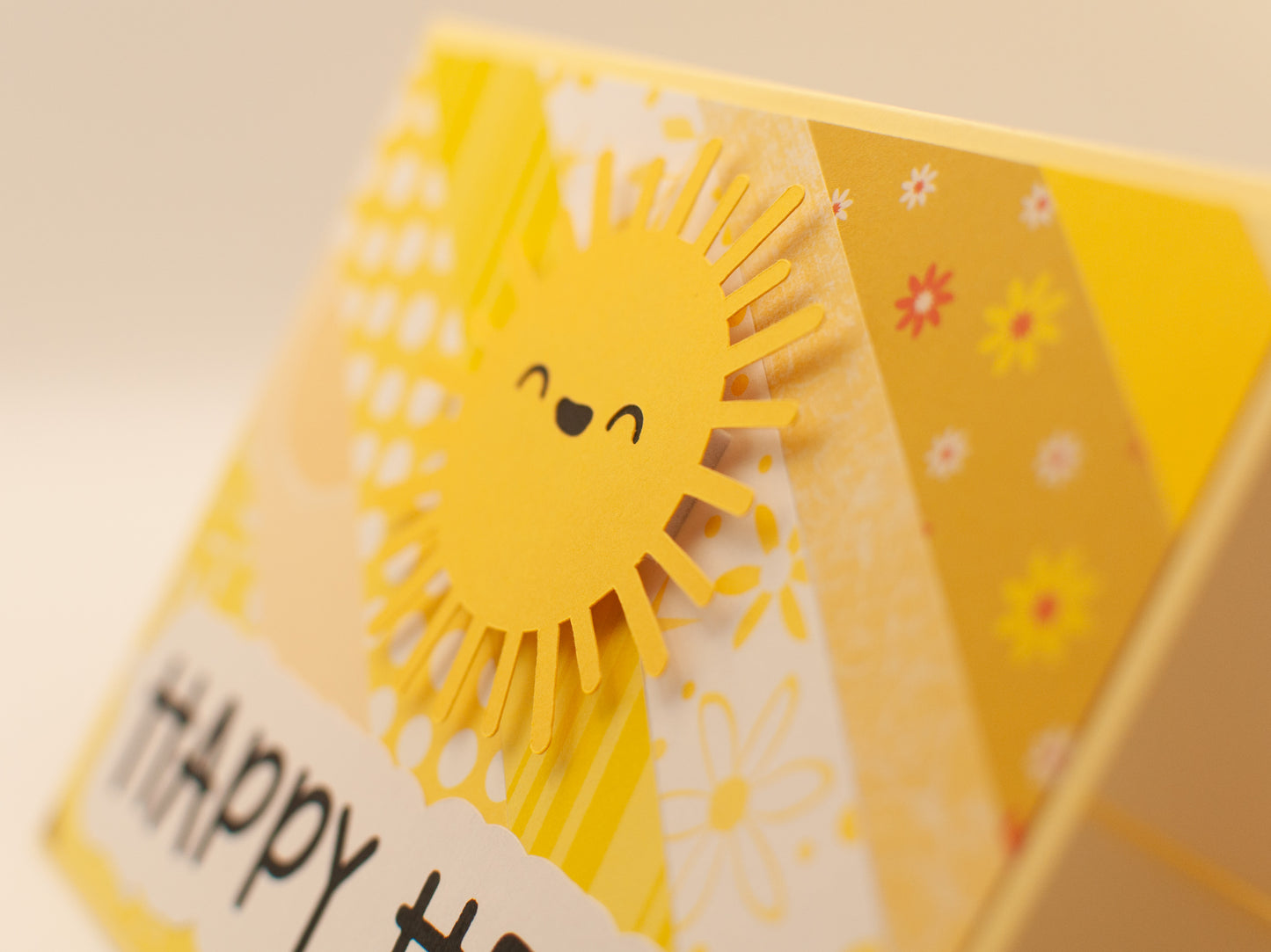 Handmade Card - "Happy Hello" - Smiling Sunshine
