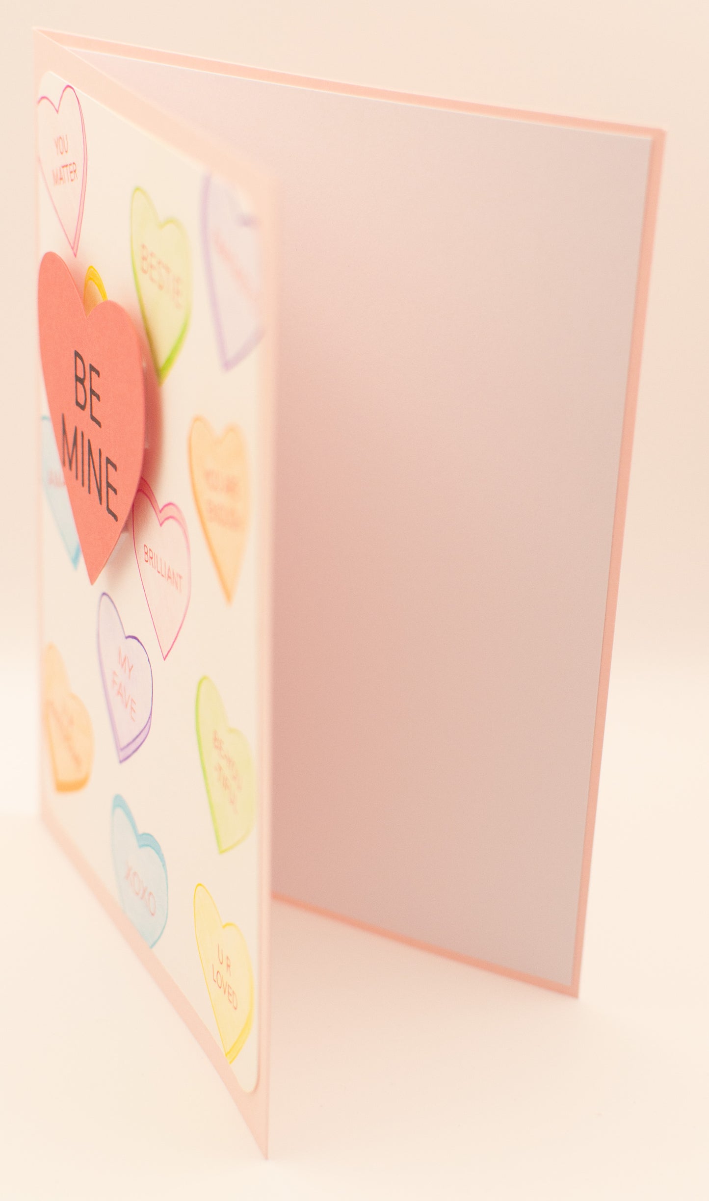 Love Card - Candy Hearts - "Be Mine"