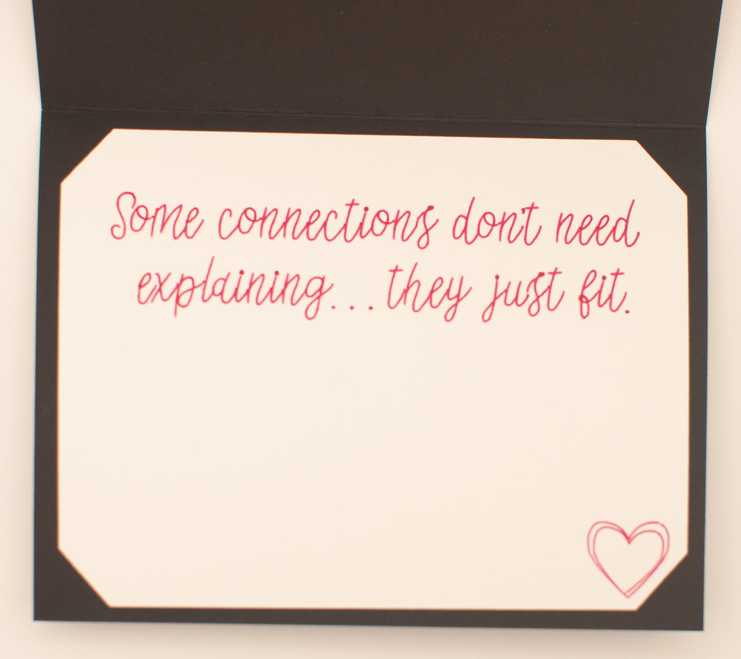 Love Card - Puzzle Heart - "Some Just Fit"