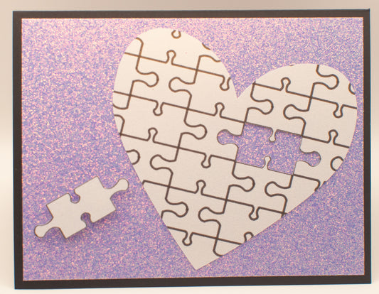 Love Card - Puzzle Heart - "My Favorite Piece"