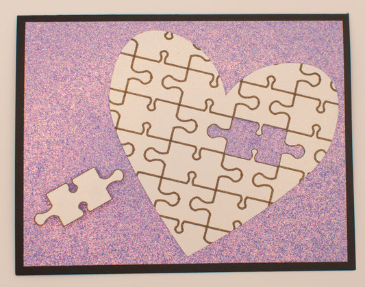 Love Card - Puzzle Heart - "My Favorite Piece"