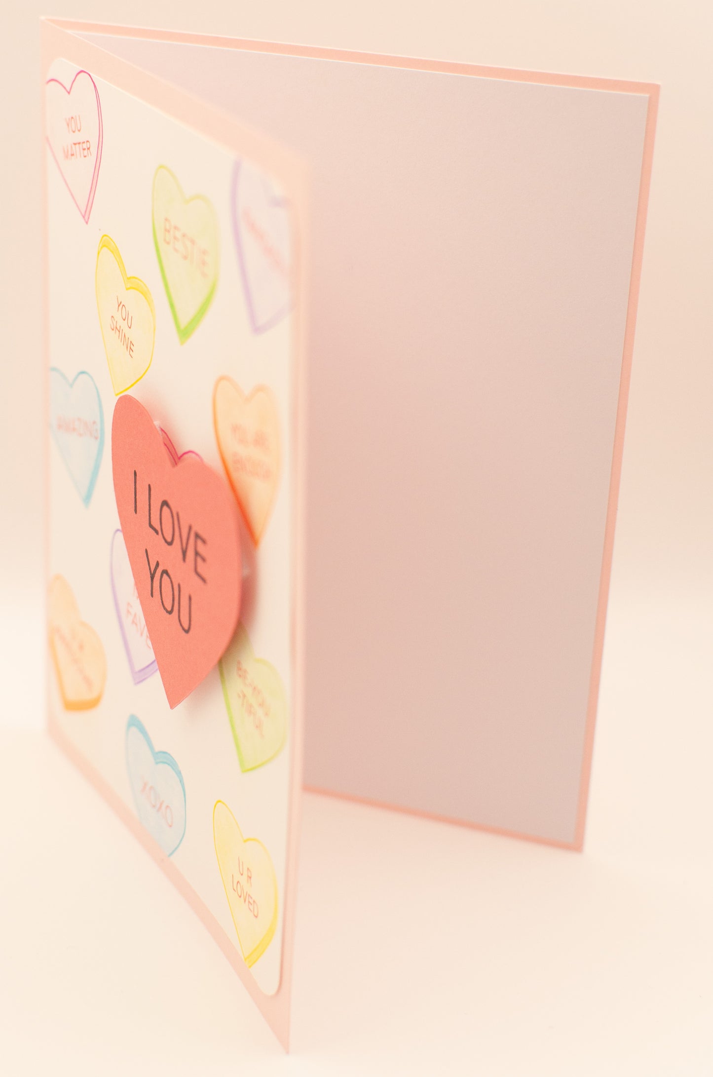 Love Card - Candy Hearts - "I Love You"