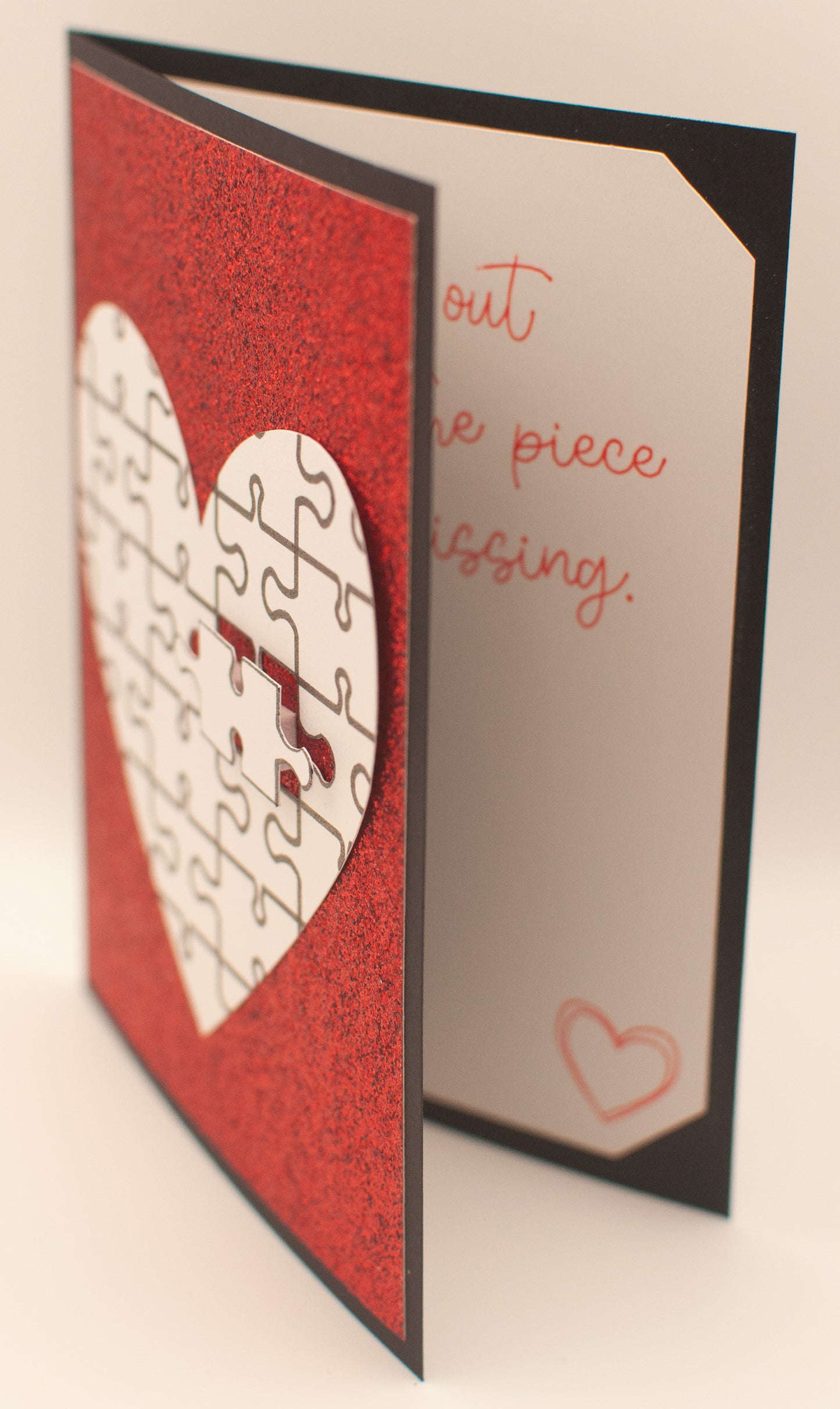 Love Card - Puzzle Heart - "My Missing Piece"