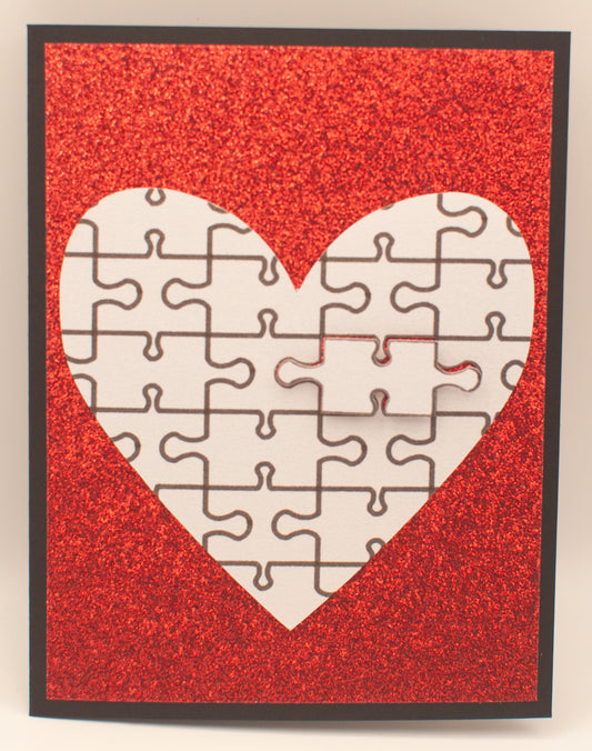 Love Card - Puzzle Heart - "My Missing Piece"