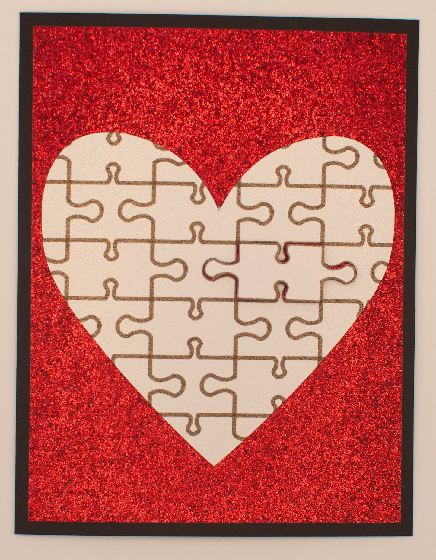 Love Card - Puzzle Heart - "My Missing Piece"