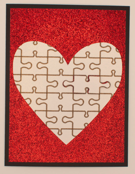 Love Card - Puzzle Heart - "My Missing Piece"